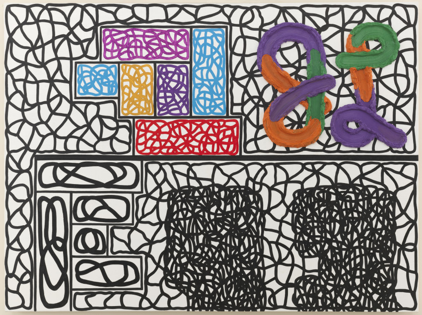 Jonathan Lasker Abstract Picture with Monogram